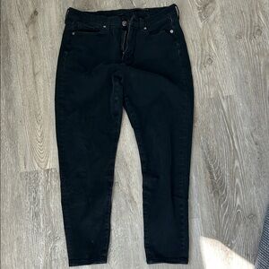 Banana Republic Black High-Rise Skinny Jeans